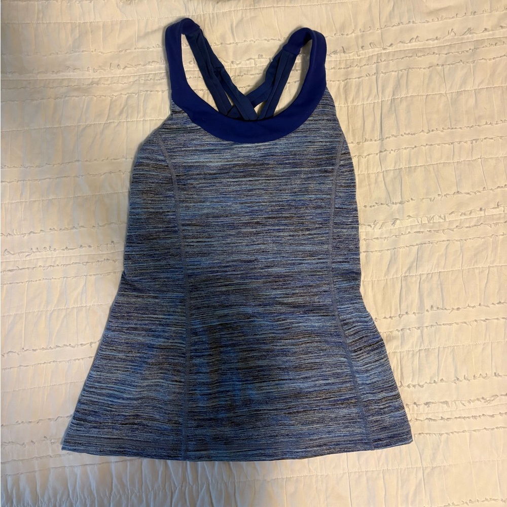 Vintage Lululemon Blue Strappy Athletic Tank Top